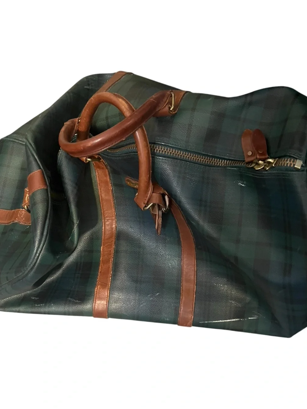 Vintage Polo Ralph Lauren Blackwatch Plaid  Travel Duffle Bag